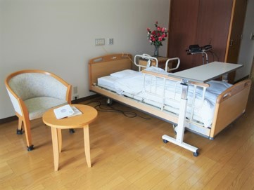介護ベッド完備の介護居室